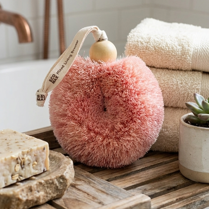EcoMax Spa Shower Puff Body Brush | Handmade