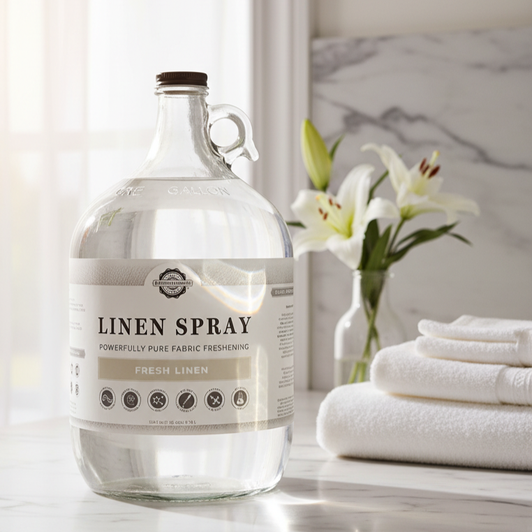 Rustic Strength | Linen Spray | Fresh Linen 4oz Amber Glass Bottle | Refill