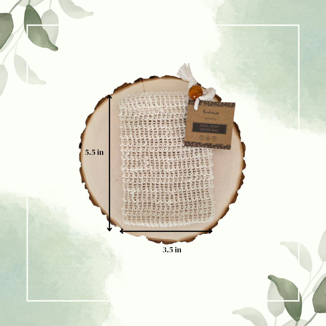 Bamboo Switch | Compostable Sisal Soap Saver Bag - Image 4