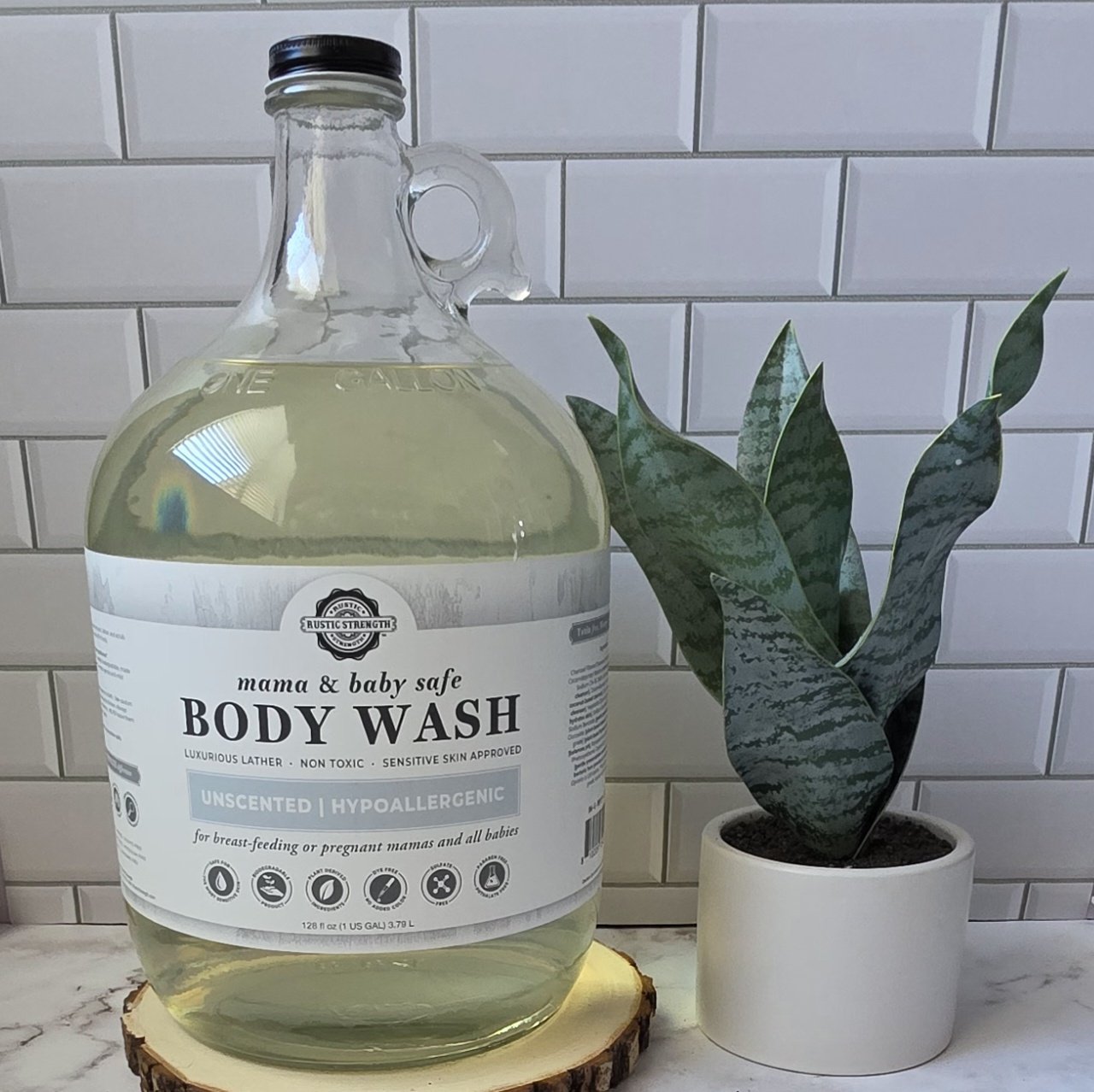 Rustic Strength | Mama & Baby Safe Body Wash - Unscented | Refill