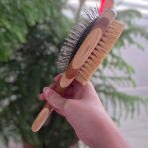 Bamboo Switch | Double-Sided Dog Brush for All Coats