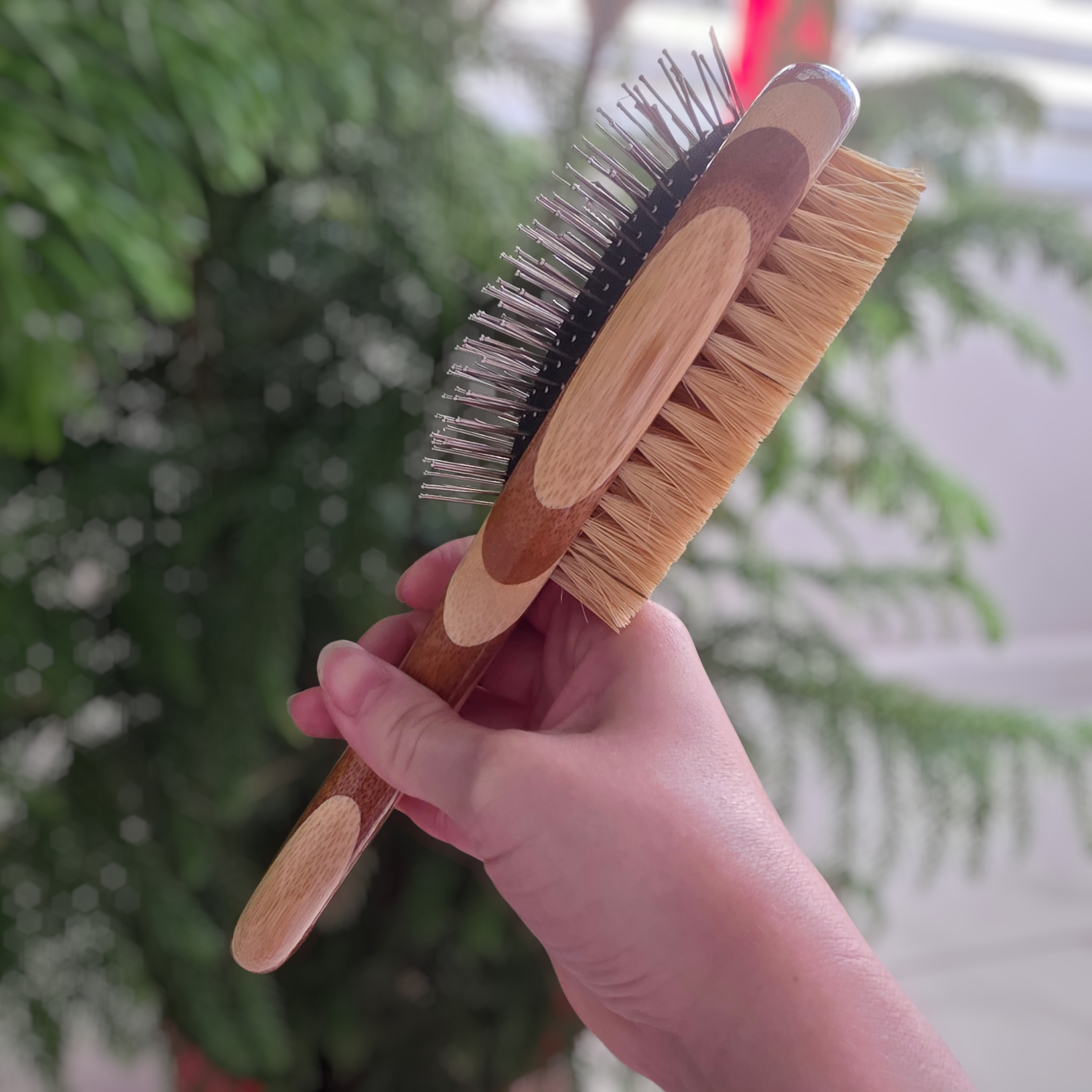 Bamboo Switch | Double-Sided Dog Brush for All Coats