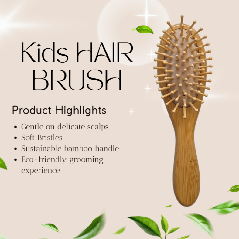 Bamboo Switch | Bamboo Kids Hair Brush - Image 4