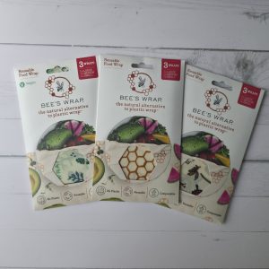 Bee's Wrap Reusable Food Wraps - Assorted 3-Pack (Small, Medium, Large)