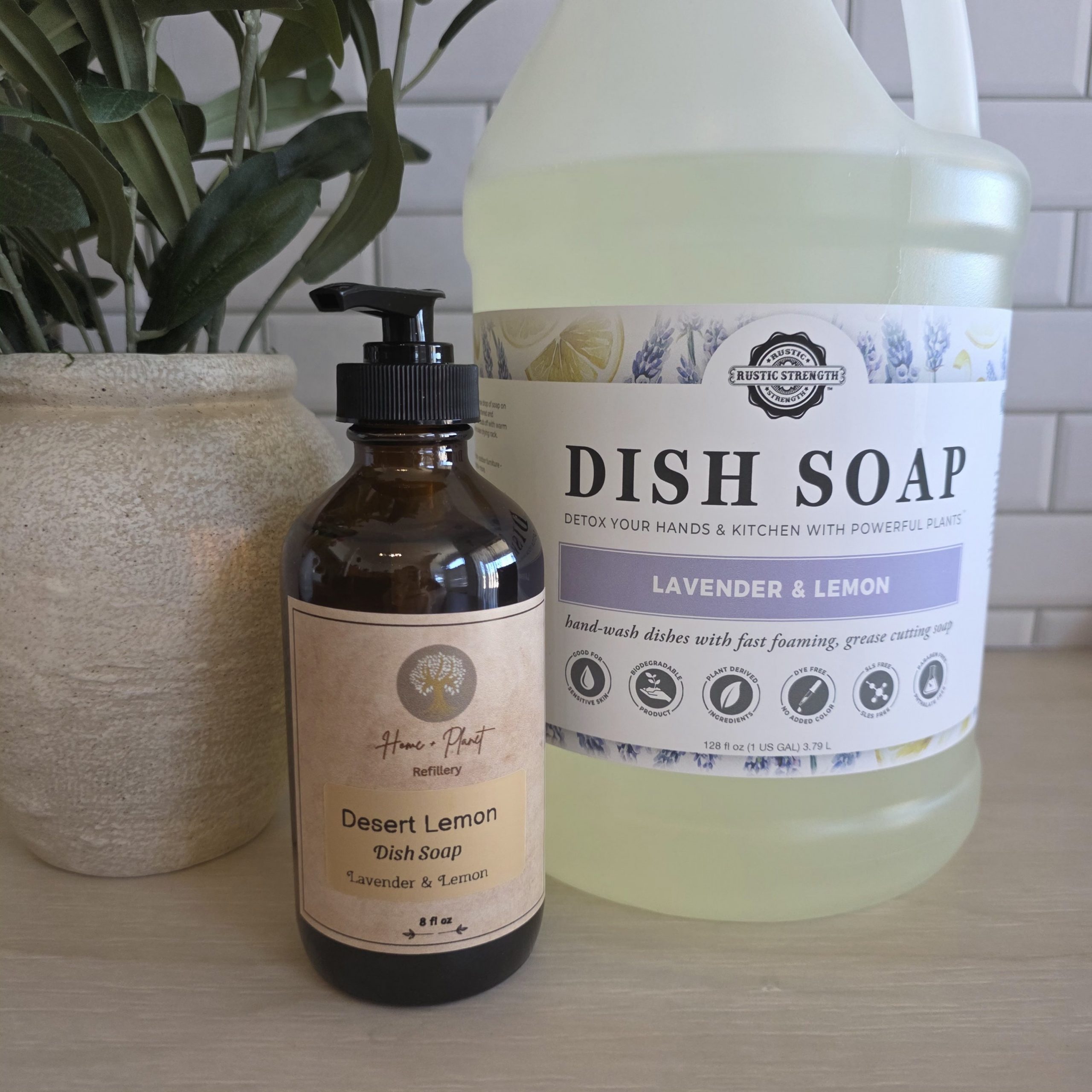Rustic Strength Liquid Dish Soap (Lavender & Lemon) - Image 3