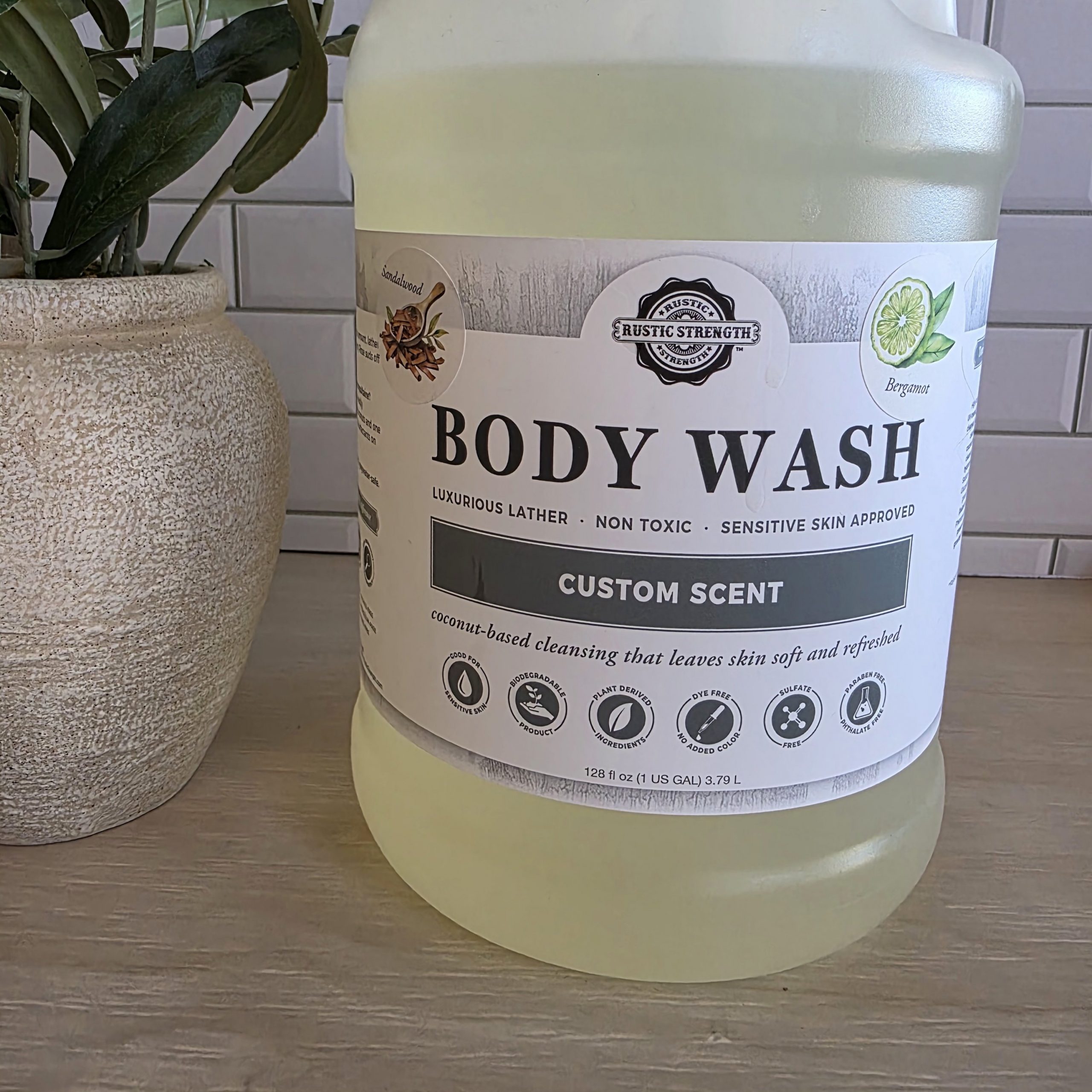 Rustic Strength | Body Wash - Sandalwood & Bergamot - Image 2