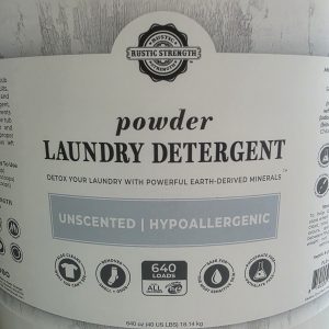 Rustic Strength Powder Laundry Detergent (Unscented & Hypoallergenic)